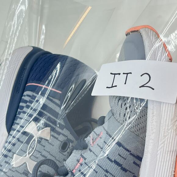 Under Armour Charged Bandit 3 Gray Blue Running Shoes Sneakers Women's Size 5.5 - Picture 14 of 14